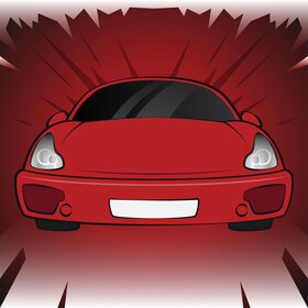 Sports car vector