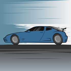 Sports car vector