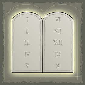 Ten commandments vector