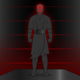 Star wards darth maul vector