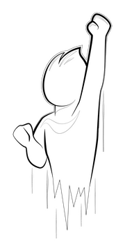 Motivation drawing black and white clipart