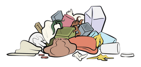 Garbage pile clipart