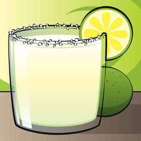 Margarita cocktail vector