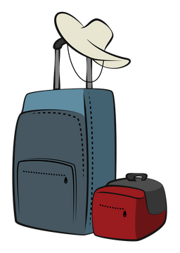 Travel luggage clipart
