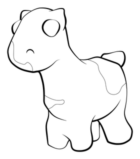 Playdough black and white clipart