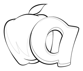 Phonics black and white clipart