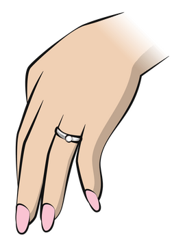 Engagement ring clipart