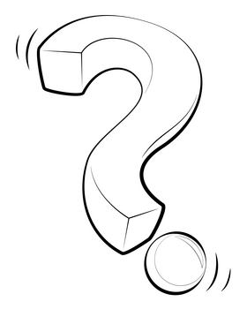 Problem black and white clipart