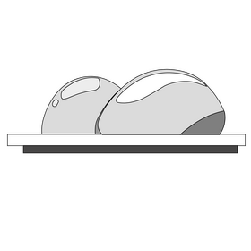 Pounded yam black and white clipart