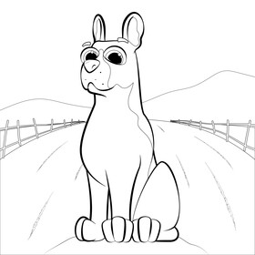 Boston terrier dog drawing black and white vector