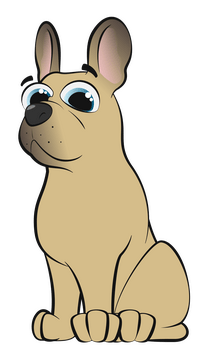 French bulldog dog clipart