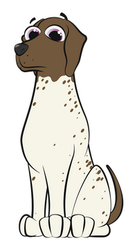 German shorthaired pointer dog clipart
