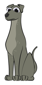 Greyhound dog clipart