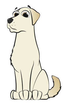 Labrador dog clipart