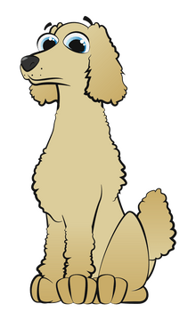 Poodle dog clipart