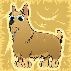 Yorkshire terrier dog vector