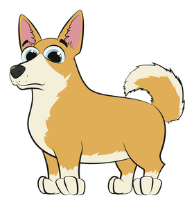 Corgi dog clipart