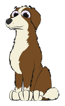 Australian shepherd dog clipart