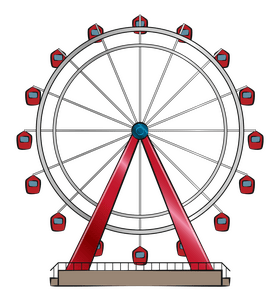 Ferris wheel clipart