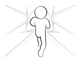 Future drawing black and white clipart