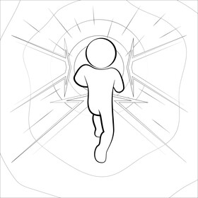 Future drawing black and white vector