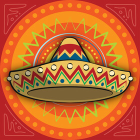 Fiesta sombrero vector