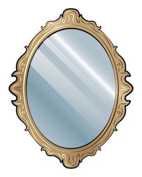Vintage mirror clipart