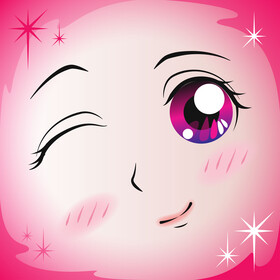 Anime drawing vector