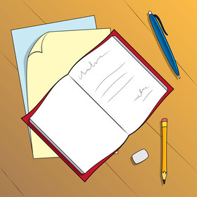 School drawing vector