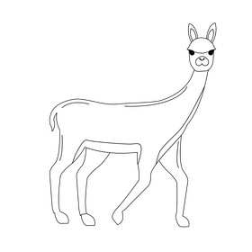 Vicuna clipart free download