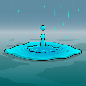 Rain drop vector