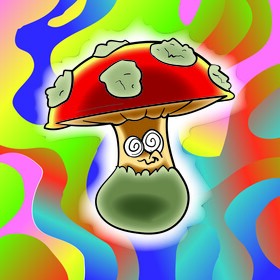 Mushroom cartoon vector