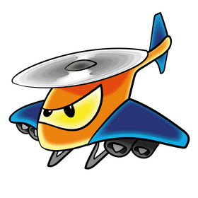 Helicopters cartoon clipart