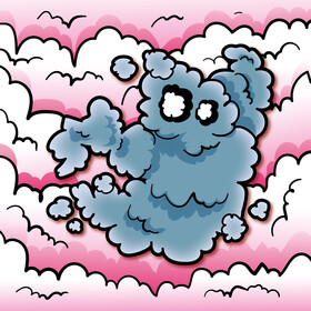 Smoke cartoon vector