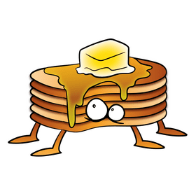 Pancake cartoon clipart