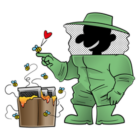 Beekeeper cartoon clipart
