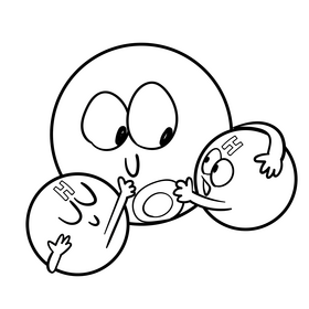 H2o cartoon drawing black and white clipart