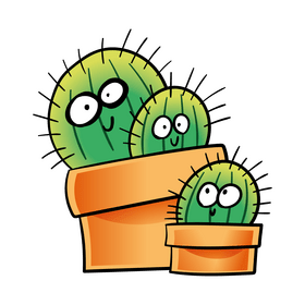 Cactus cartoon clipart