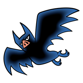 Bat cartoon clipart