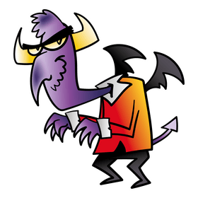 Devil cartoon clipart