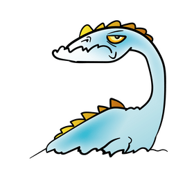 Loch Ness cartoon clipart