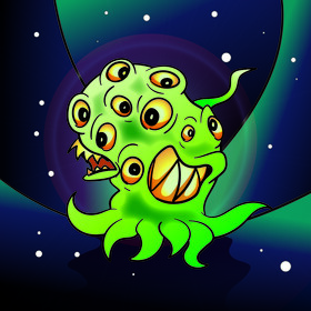 Lovecraft cartoon vector