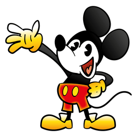 Mickey Mouse cartoon clipart