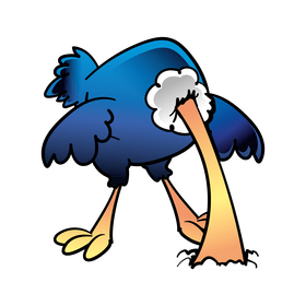 Ostrich cartoon clipart