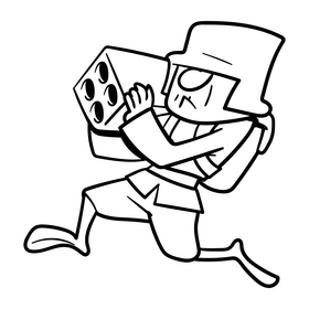 Soldier cartoon drawing black and white clipart