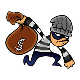 Robber cartoon clipart