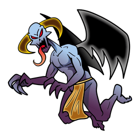 Demon cartoon clipart