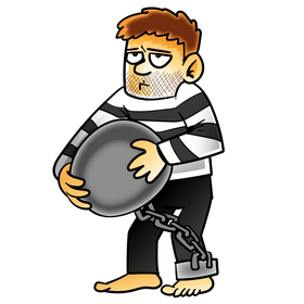 Prisoner cartoon clipart