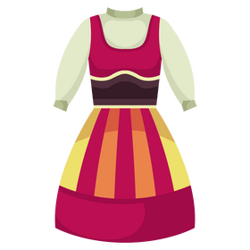 Portuguese national dress clipart