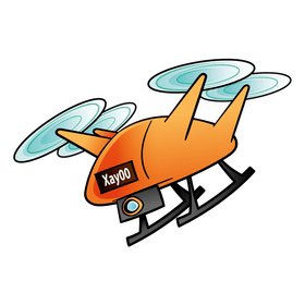 Drone cartoon clipart